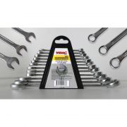 Набор ключей комбинированных 12 предметов  (6-14, 17, 19, 22мм) в пластиковом держателе WMC TOOLS 5123 47972