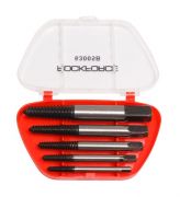 Набор экстракторов резьбы 5 предметов(М3-М18; Ø:3-6мм, 6-8мм, 8-11мм, 11-14мм, 14-18мм; "мелкий шаг"), в пластиковом футляре ROCKFORCE RF-63005B 46699