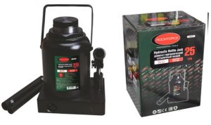 Домкрат бутылочный 25т низкопрофильный (высота подхвата - 240мм, высота подъема - 375мм, ход штока - 135мм) ROCKFORCE RF-T92507 15108