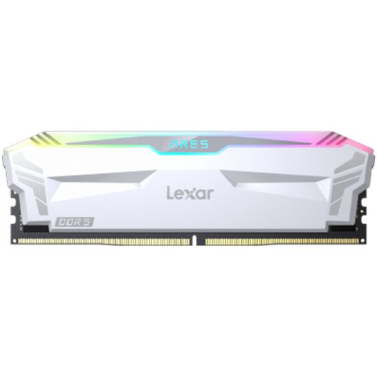 Lexar® Ares DDR5 (2X16GB) 6800 CL34 1.4V Memory with heatsink and RGB lighting,Dual pack, Black Color, EAN: 843367133543