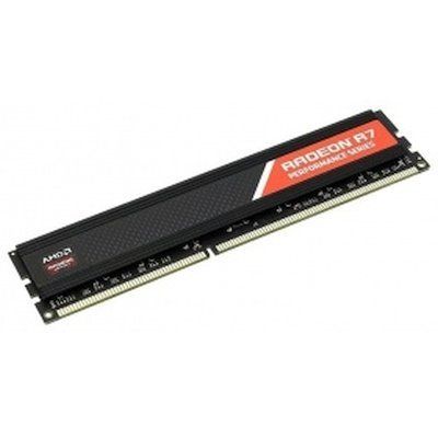 Оперативная память 16GB DDR4 2666MHz AMD Radeon R7 Performance Series Black Gaming Memory DIMM PC4-21300, Non-ECC, CL16, 1.2V, RTL R7S416G2606U2S