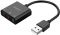 Звуковая карта внешняя USB ORICO SKT3-BK-BP <USB 2.0, 80dB, 15Hz-25KHz, 3.5mm microphone, earphone 3.5mm*2, Cable 10cm>V2