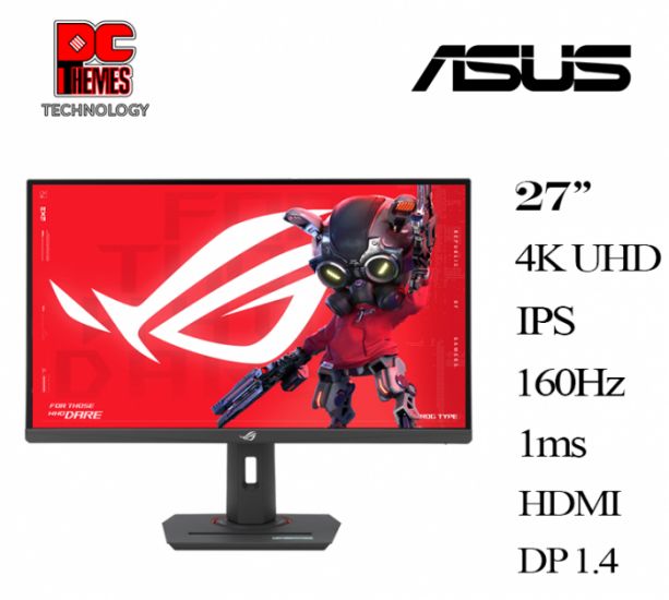 Монитор ASUS ROG Strix XG27UCS 27" IPS 16:9 UHD(3840x2160x160Hz),400cd,1K:1,1ms,95% DCI-P3,DP,HDMI,USB-C,HDR10