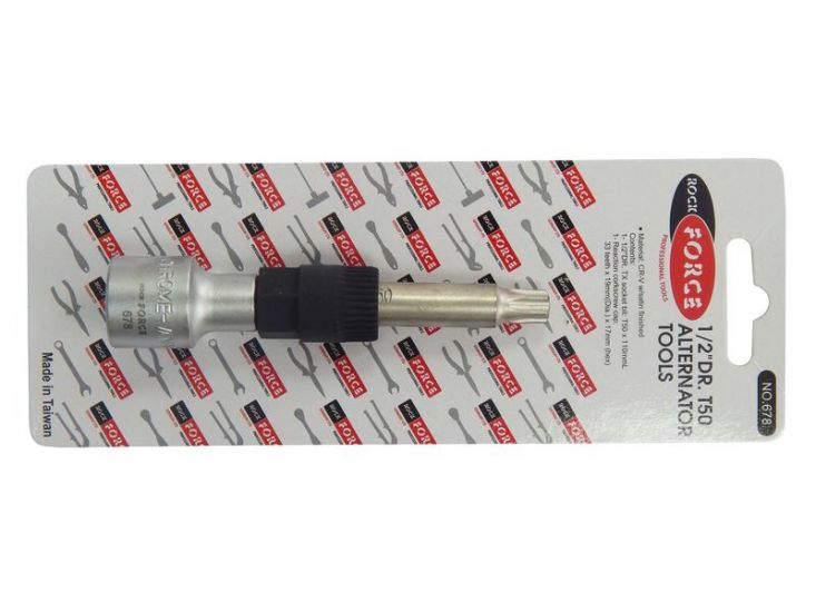 Приспособление для снятия муфты генератора с битой вставкой Т50 1/2" , в блистере ROCKFORCE RF-678 11623