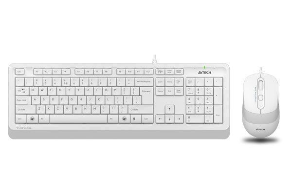 Клавиатура мышь A4tech F1010-WHITE Fstyler USB