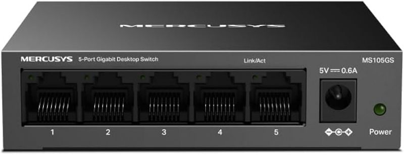 Коммутатор GbE  5-портовый Mercusys MS105GS