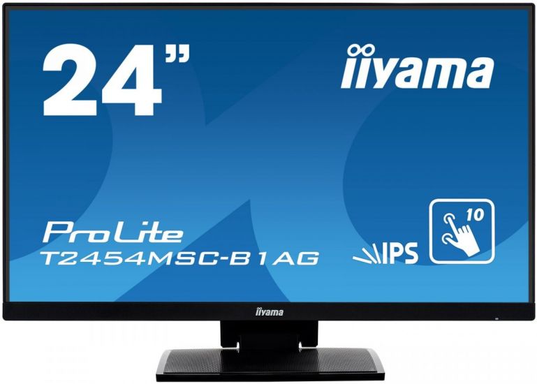 Монитор LCD 23.8'' [16:9] 1920х1080(FHD) IPS, nonGLARE, TOUCH, 250cd/m2, H178°/V178°, 1000:1, 5М:1, 4ms, VGA, HDMI, USB-Hub, Height adj, Tilt, Speakers, 3Y, Black