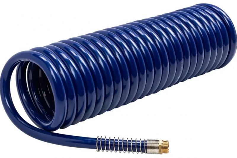 Шланг витой полиуретановый 12мм х 18мм х 10м с резьбовыми наконечниками 1/2" 64605 YF-1812-10M