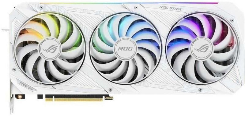 Видеокарта ASUS GeForce RTX3080 OC GDDR6X 10GB 320-bit 2xHDMI 3xDP ROG-STRIX-RTX3080-O10G-WHITE-V2