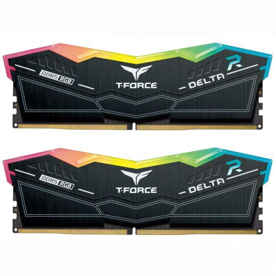 Оперативная память 32GB Kit (2x16GB) 7800MHz DDR5 Team Group DELTA RGB PC-62400 CL38 1.4V FF3D532G7800HC38DDC01 Black