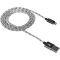 CANYON CFI-3 Lightning USB Cable for Apple, braided, metallic shell, cable length 1m, Dark gray, 14.9*6.8*1000mm, 0.02kg