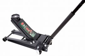 Домкрат подкатной  гидравлический двухштоковый низкопрофильный с прорезиненной накладкой на рукоятке 3т  (h min 75мм, h max 510мм) ROCKFORCE RF830018 18489