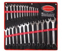 Набор ключей комбинированных 26 предметов(6-25, 27, 28, 30, 32, 36мм),на полотне ROCKFORCE RF-5261P(NEW) 7025