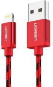 Кабель Lightning Ugreen US247 <USB3.0, RED, 2.4A, 1.5M, 40481>