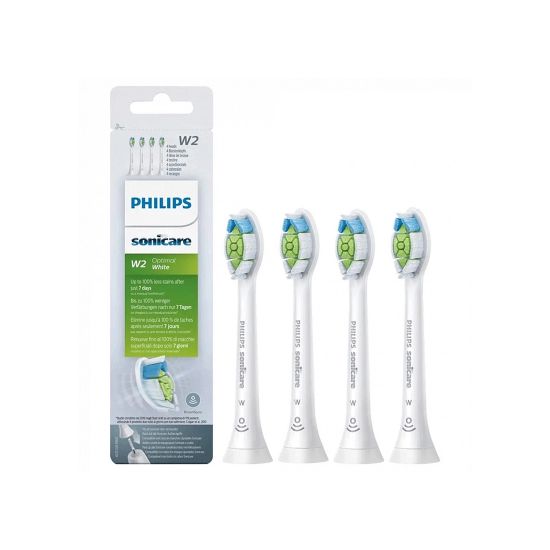 Стандартные насадки для звуковой зубной щетки Philips Sonicare Optimal White HX6064/10 4шт Стандартные насадки для звуковой зубной щетки Philips Sonicare Optimal White HX6064/10 4шт