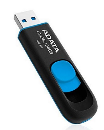 ADATA DashDrive UV128, 64GB, UFD 3.1, Blue (AUV128-64G-RBE) /