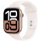 Apple Watch Series 10 GPS 46mm Rose Gold Aluminium Case with Light Blush Sport Band - S/M,Model A2999
