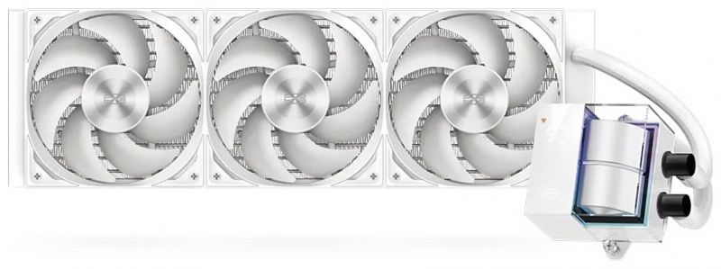 Водяное охлаждение для CPU PCCooler DS360 WH, TDP 310W 4-pin, 500-2200RPM± 10%, 16dBA, ARGB 3x120см, LGA115X/1200/1700/1851/20xx/ AM5/AM4/ DS360 WH Белый