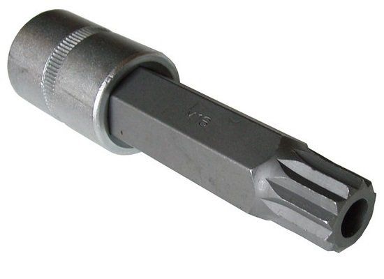 Головка-бита SPLINE 12-лучевая M16 с отверстием 1/2" (L-100мм) ROCKFORCE RF-34810016T 11736