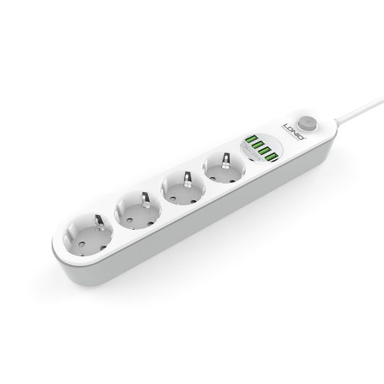 Сетевой фильтр LDNIO Universal SE4432 4 розетки 4*USB 5V/3.4A Порта 2м Сетевой фильтр LDNIO Universal SE4432 4 розетки 4*USB 5V/3.4A Порта 2м