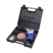 Пневмодрель с реверсом, набором бит и сверел 20пр(патрон:1-10мм,2200об/мин,6.3Bar,штуцер 1/4") Rock FORCE RF-RP7810 50376