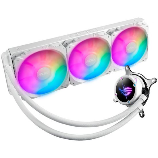 Водяное охлаждение CPU Asus ROG STRIX LC 360 RGB WHITE EDITION Liquid CPU Cooler, 3 x12cm