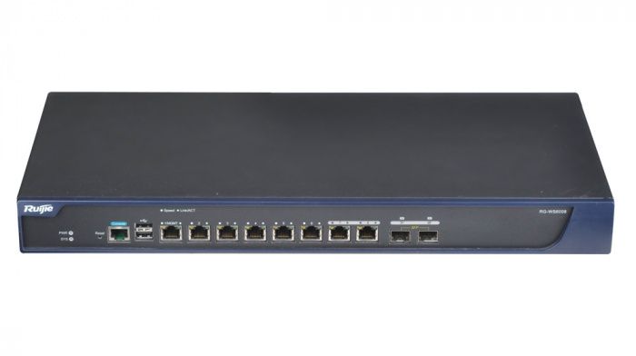Контроллер Wi-Fi AP RUIJIE RG-WS6008 (6x1GbE; 2x1GbE/2xSFP combo ports 32AP - 224AP(448 wall AP) with license upgrade)