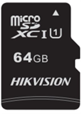HS-TF-C1/64G  Карта памяти  HIKVISION, microSDHC, 64GB, Class10, более 300 циклов