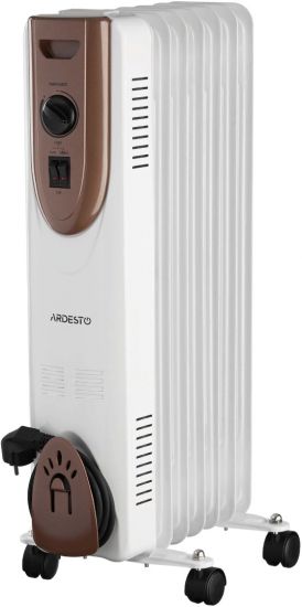 Масляный радиатор Ardesto OFH-07X1 белый, коричневый