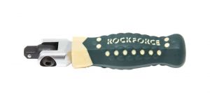 Вороток шарнирный с резиновой ручкой 100мм, 1/4" ROCKFORCE RF-8012100 19958