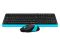 Клавиатура мышь A4tech F1010-BLUE Fstyler USB