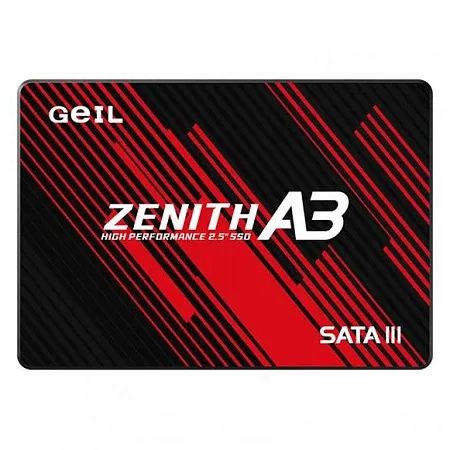 Твердотельный накопитель  500GB SSD GEIL A3AC16D500A ZENITH А3 Series 2.5” SSD SATAIII Чтение 500MB/s, Запись 450MB/s Retail Box