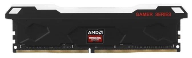 Оперативная память  8GB DDR4 3200MHz AMD Radeon R9 Gamers Series Black RGB Non-ECC CL16, PC4-24000, 1.35V R9S48G3206U2S-RGB