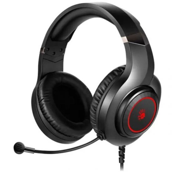 Наушники микрофон игровые Bloody G220 <jack 3.5, 20Hz-20kHz, 16Om, 100dB, Mic:100Hz-10KHz, 44dB, 2m>