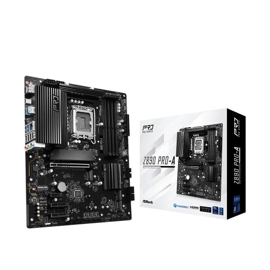 Материнская плата ASRock Z890 PRO-A LGA1851 4xDDR5 4xSATA 4xM.2 HDMI DP Type-C ATX