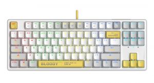Клавиатура игровая Bloody S87 WHITE