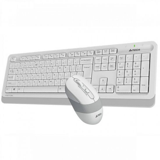 Клавиатура мышь беспроводная A4tech FG1010S-White Fstyler USB