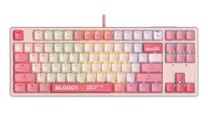 Клавиатура игровая Bloody S87 PINK
