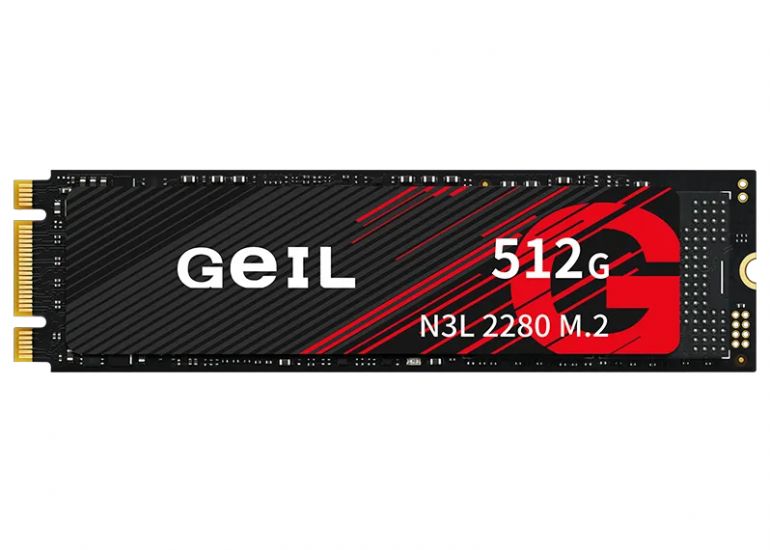 Твердотельный накопитель  512GB SSD GEIL N3L M.2 2280, SATAIII 6.0Gb/s, 3D NAND Flash, 3.3V±5%, R500MB/s, W500MB/s N3LWK09I512D