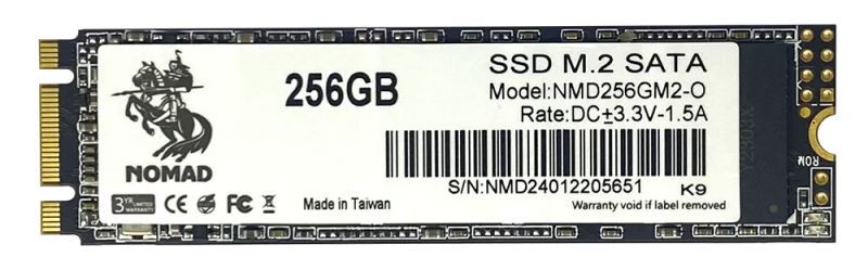 Твердотельный накопитель  256GB SSD NOMAD M.2 2280 SATAIII R550MB/s W420MB/s NMD256GM2-O