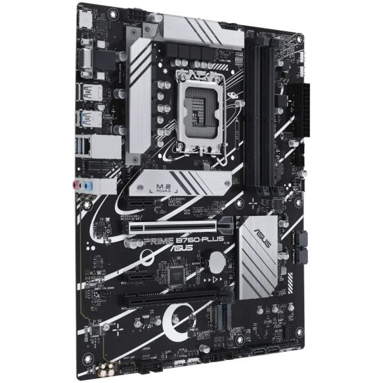 Материнская плата ASUS PRIME B760-PLUS, LGA1700 4xDDR5 4xSATA3 3xM.2 RAID VGA HDMI DP ATX