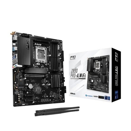 Материнская плата ASRock Z890 PRO-A WIFI LGA1851 4xDDR5 4xSATA 6xM.2 HDMI DP Type-C ATX