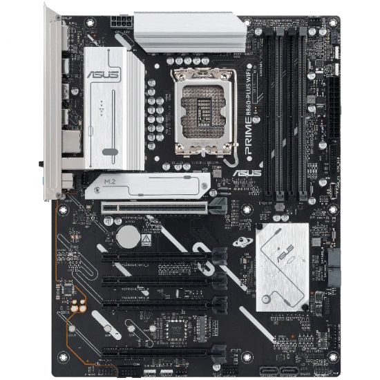 Материнская плата ASUS PRIME B860-PLUS WIFI, LGA1851 B860 4xDDR5 4xSATA 2xM.2 HDMI DP USB-C ATX