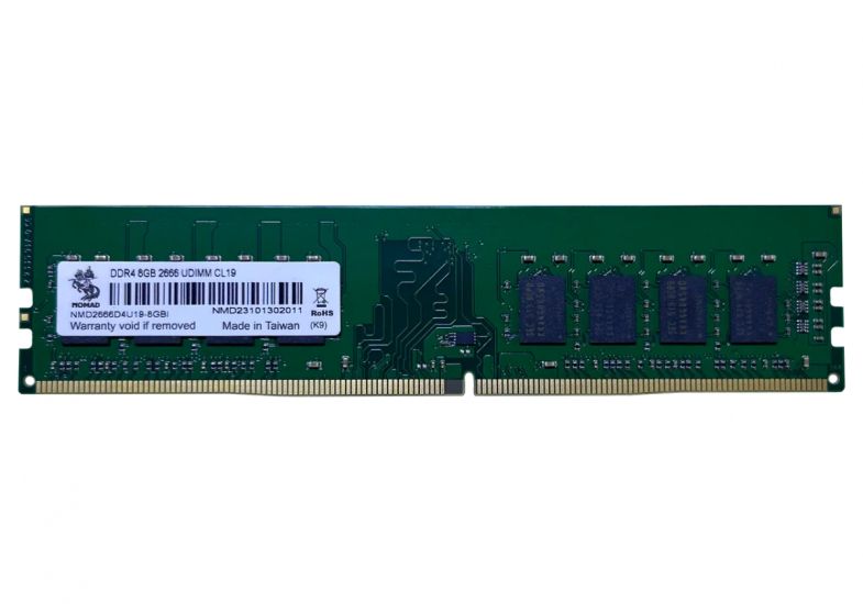 Оперативная память  8GB DDR4 2666MHz NOMAD PC4-21300 CL19 NMD2666D4U19-8GB Bulk Pack FULL совместимость!