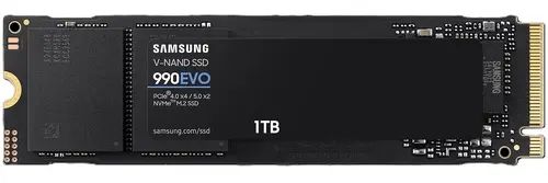 Твердотельный накопитель 1000Gb SSD Samsung 990 EVO M.2 PCIe 4.0 R5000Mb/s W4200MB/s MZ-V9E1T0BW